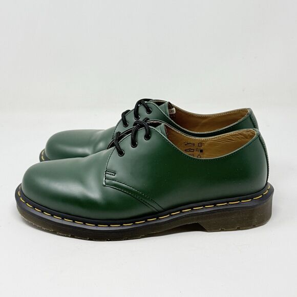 Dr. Martens 1461 Oxford Shoes Mens 9 Womens 10 Green Smooth Leather Preppy main image 5